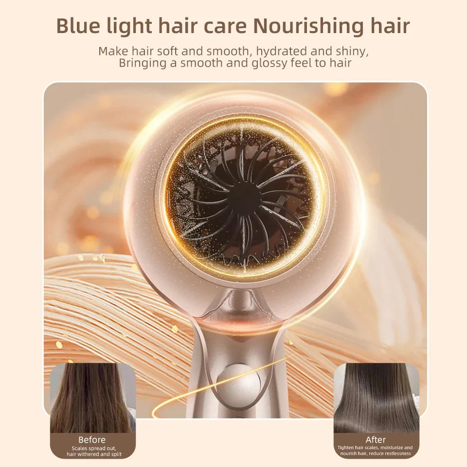 Description Picture 6 of item220V Hair Dryer Professional 2000W Strong Power Blow Hair Dryer Brush For Hairdressing Barber Salon Tools Hair Dryer Light Body