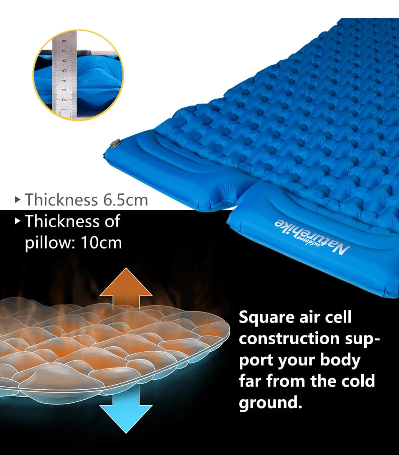 Description Picture 5 of itemNaturehike Inflatable Mattress Air Mattress Camping Mat Ultralight Camping Mattress Sleeping Mat Camping Bed Nylon Sleeping Pad