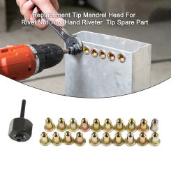 Equipment Hand Rivet Nut Head Nut Head 20pcs 21PCS Business Equipment Hand Head Industrial Nut Rivet Set Tools