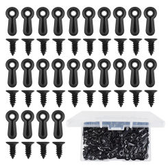 200pcs Picture Frame Backing Turn Clips Photo Frame Hardware Clip Tool Hidden Iron Turn Button Fasteners For Exhibition Painting