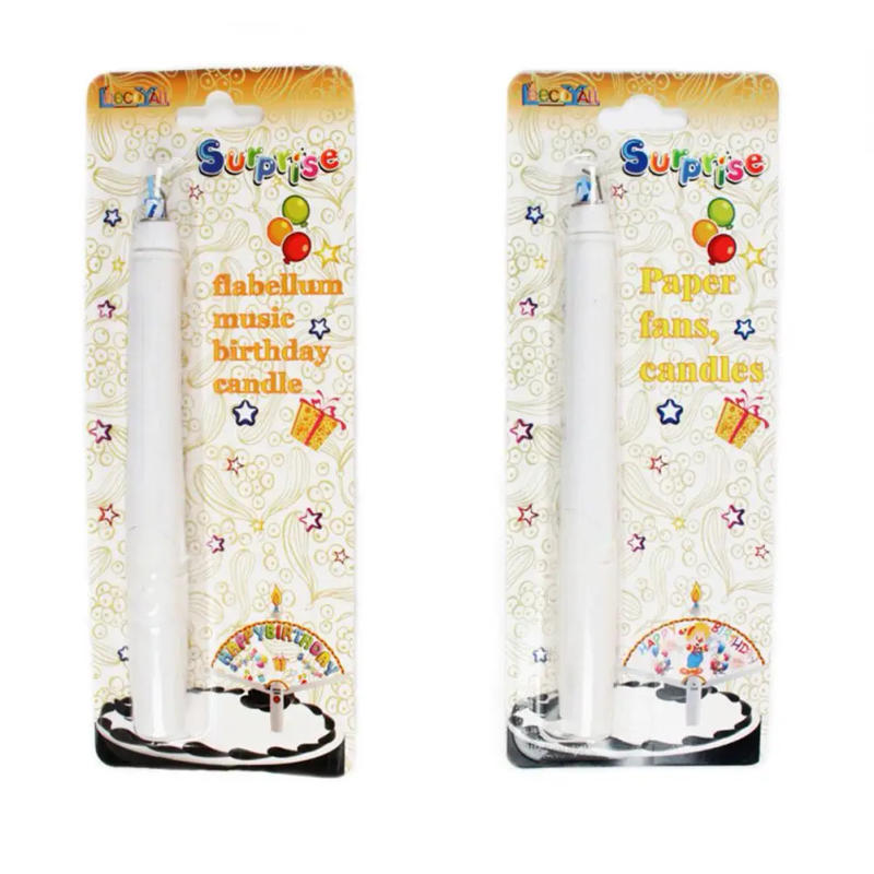 Description Picture 3 of item1PC Creative Surprise Fan Birthday Candle Birthday Birthday Decoration Decor Party Candle Candle Cake Clown Cake Happy Funn V8I7