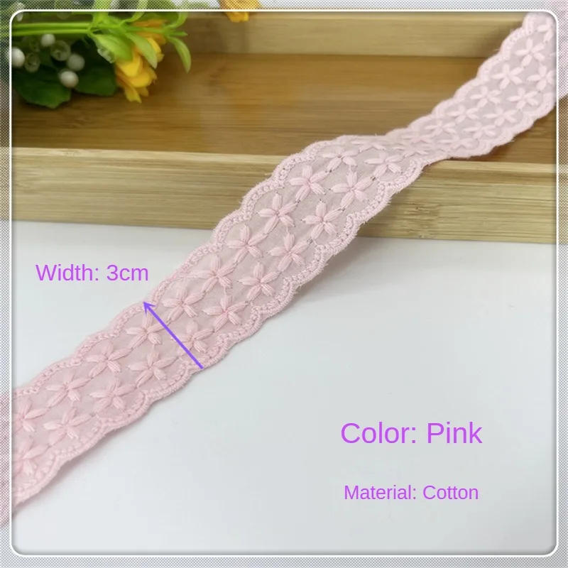 Description Picture 5 of itemLace Fabric  Yards Multicolour 3cm Star  Lace Skirt Children's Lolita Skirt Cuff Collar Black Craft Ribbon Trim Sewing Cotton