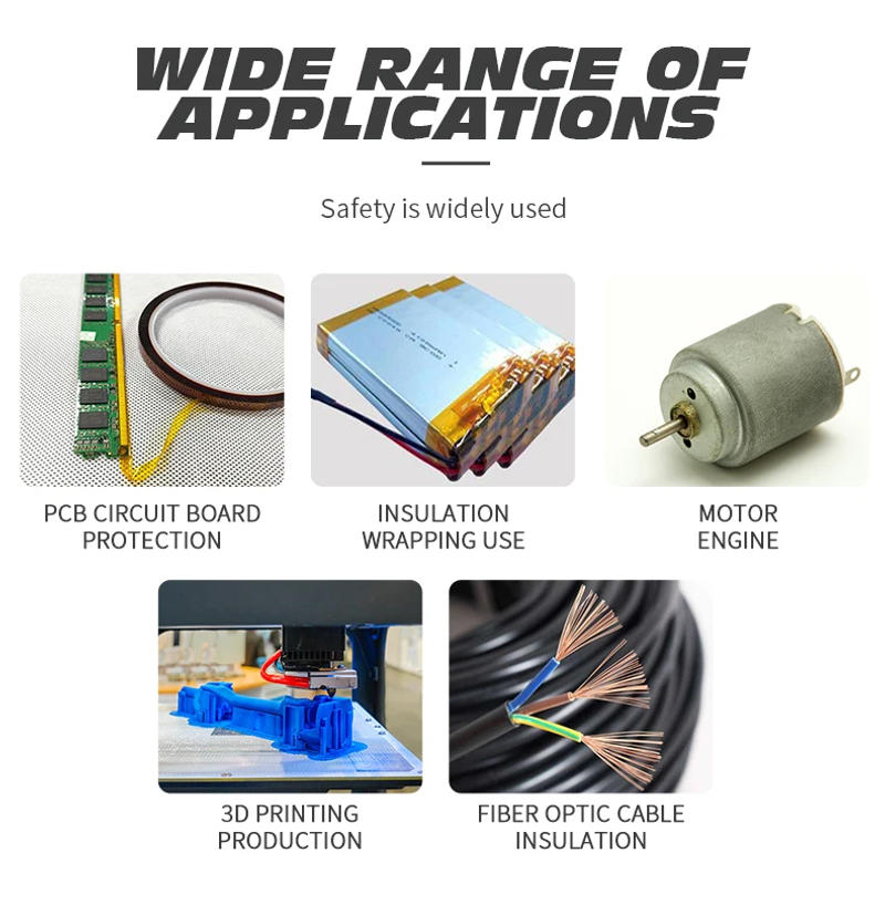 Description Picture 3 of itemGold High Temperature Heat BGA Tape Thermal Insulation Tape Electronics Board Protection Polyimide AdD printing Board protection