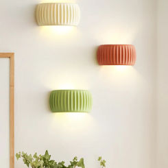 French Beige Resin Wall lamp Bedroom Bedside Lampcorridor Ambient Lamp Modern living Room Sofa Staircase Background Wall Lamp