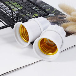 E27 Screw Lamp Holder White Ceiling Light Lamp Bulb Fixing Base Stand Light Bulb Holder E27 Light Accessories