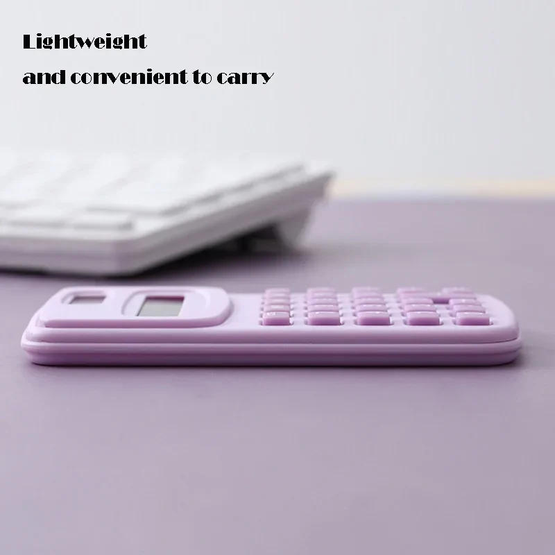 Description Picture 4 of itemSmall Solar Calculator Portable Calculator Cute 8 Digits LCD Electronic Home Office Calculator for Kid Primary School Calculato