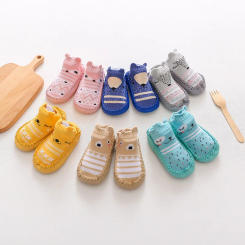 Newborn Baby Socks With Rubber Soles Infant Baby Girls Boys Shoes Spring Autumn Toddler Floor Socks Anti Slip Soft Sole Sock
