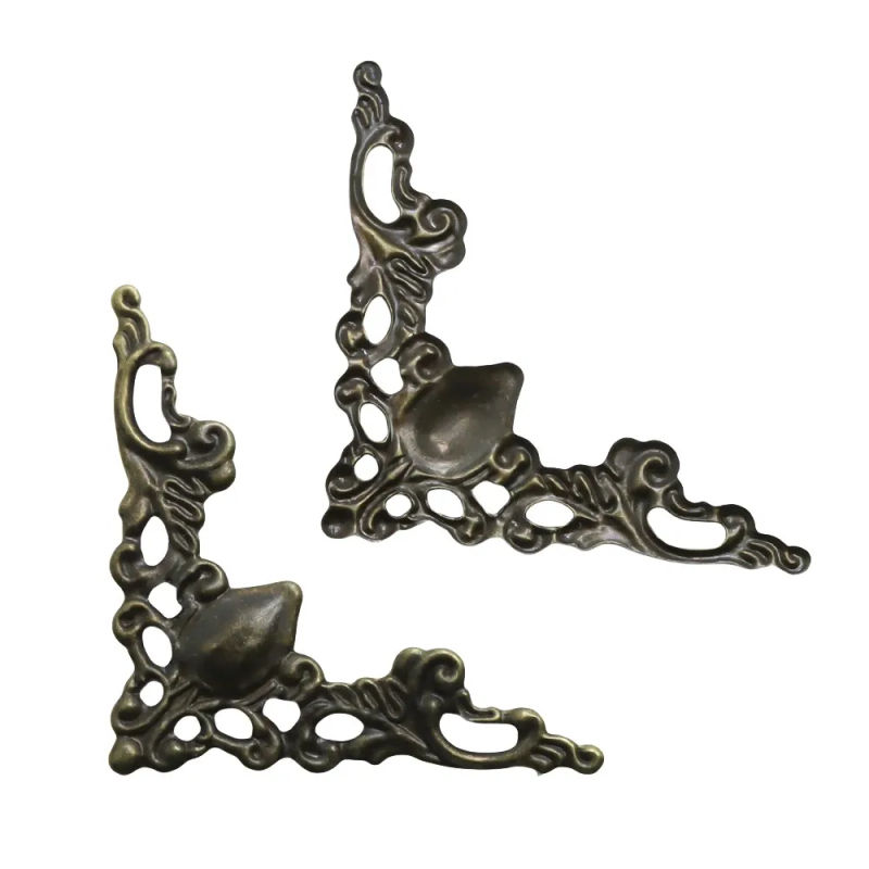 Description Picture 3 of item12pcs Book Corner Protector Box Book Scrapbook Corner Decorative Protector Cover Menus Album Corner Decorative For Box Gifts