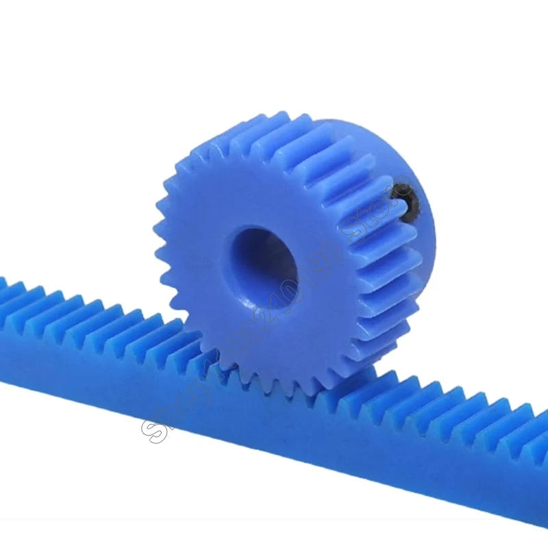 Description Picture 6 of item1Mod Blue Nylon Spur Gear 1M Pinion Gear 32-50 Teeth Plastic 1 Modulu Motor Gear With Step Bore 6 8 10 12 14 15 16 17 18 19 20mm