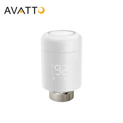 AVATTO Tuya WiFi TRV Radiator Actuator Valve,Smart Programmable Thermostat Temperature Heater Works With Alexa Google Home