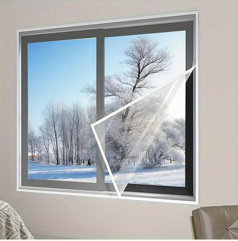 Description Picture 2 of itemEasy-Install No-Drill Winter Window Insulation Film for Windproof & Warm Seal - Cold Weather Protection