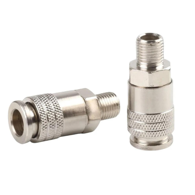 Description Picture 5 of item2pcs Pneumatic Fitting EU Pneumatic Connector G1/4 Male Thread Pneumatic Fitting Quick Release Coupling Air Hose Fitting