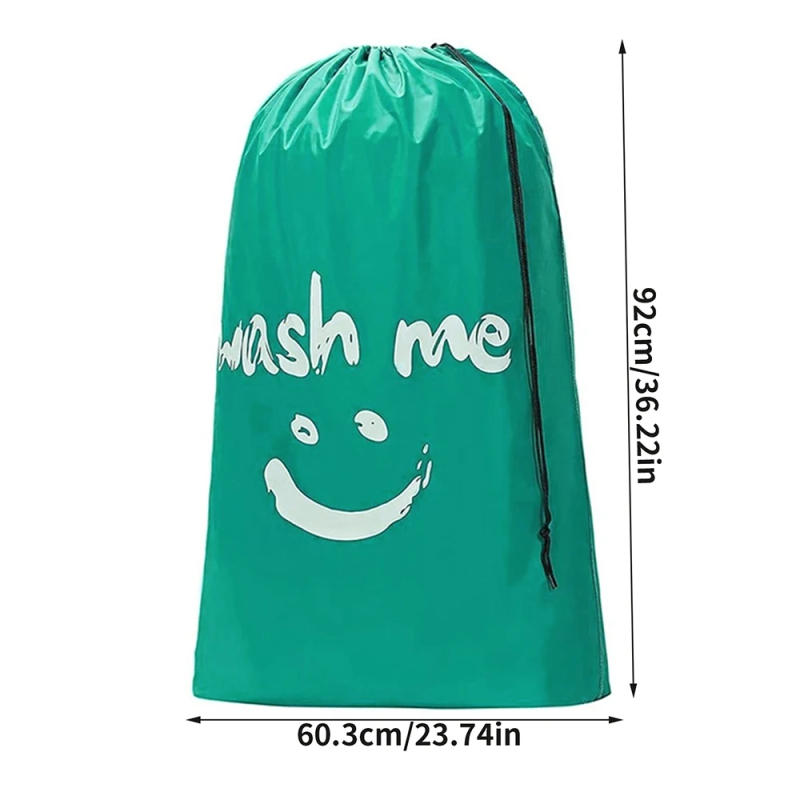 Description Picture 3 of itemXL Travel Laundry Bag Wash Me Dirty Clothes Organizer Large Enough to Hold 4 Loads of Laundry Wash Drawstring Bag