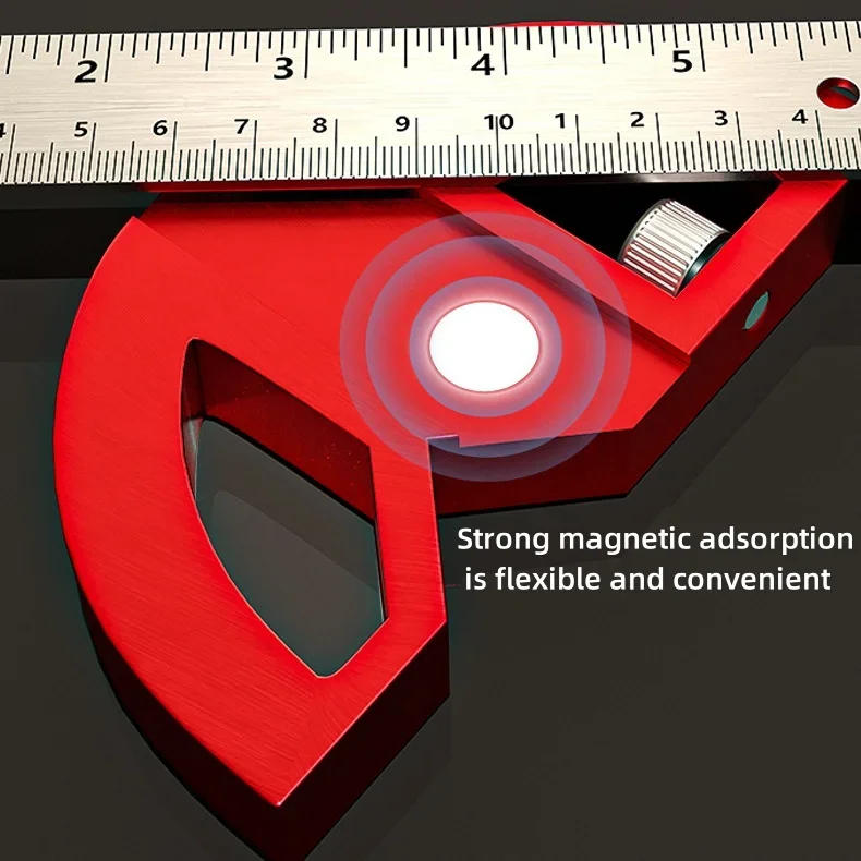 Description Picture 5 of itemAngle Ruler Protractor tool for Carpenters with 0-180 Degrees Measuring Woodworking Tools Adjustable Construction Protractors