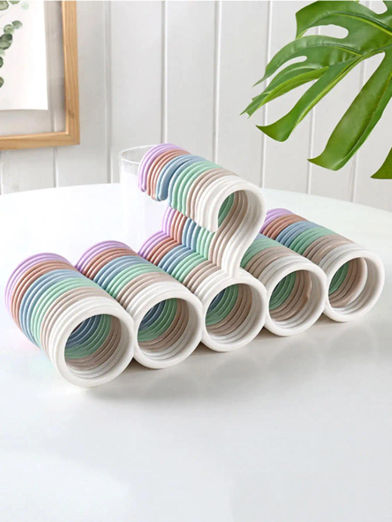 Description Picture 3 of item1pc Plastic Solid Pants Hanger,Multifunctional Hanger Pants Hanger Scarf Storage Hange