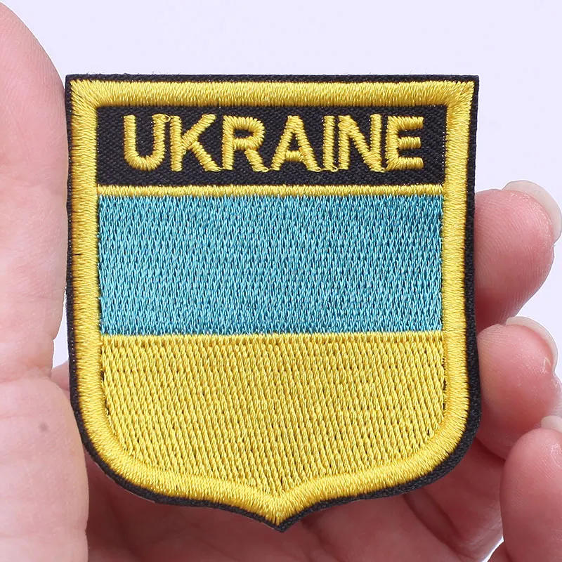 Description Picture 4 of itemIron on Ukraine Flag Embroidery Patch Ukrainian National Emblem Patches on Clothes Diy Thermoadhesive Stickers Shoulder Badges