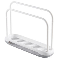 Rag Soap Rack Plastic Countertop Organizer Rack Detachable Dishcloth Sponge Drying Rack Dish Cloth Desktop Rack Hanger Kitchen(W