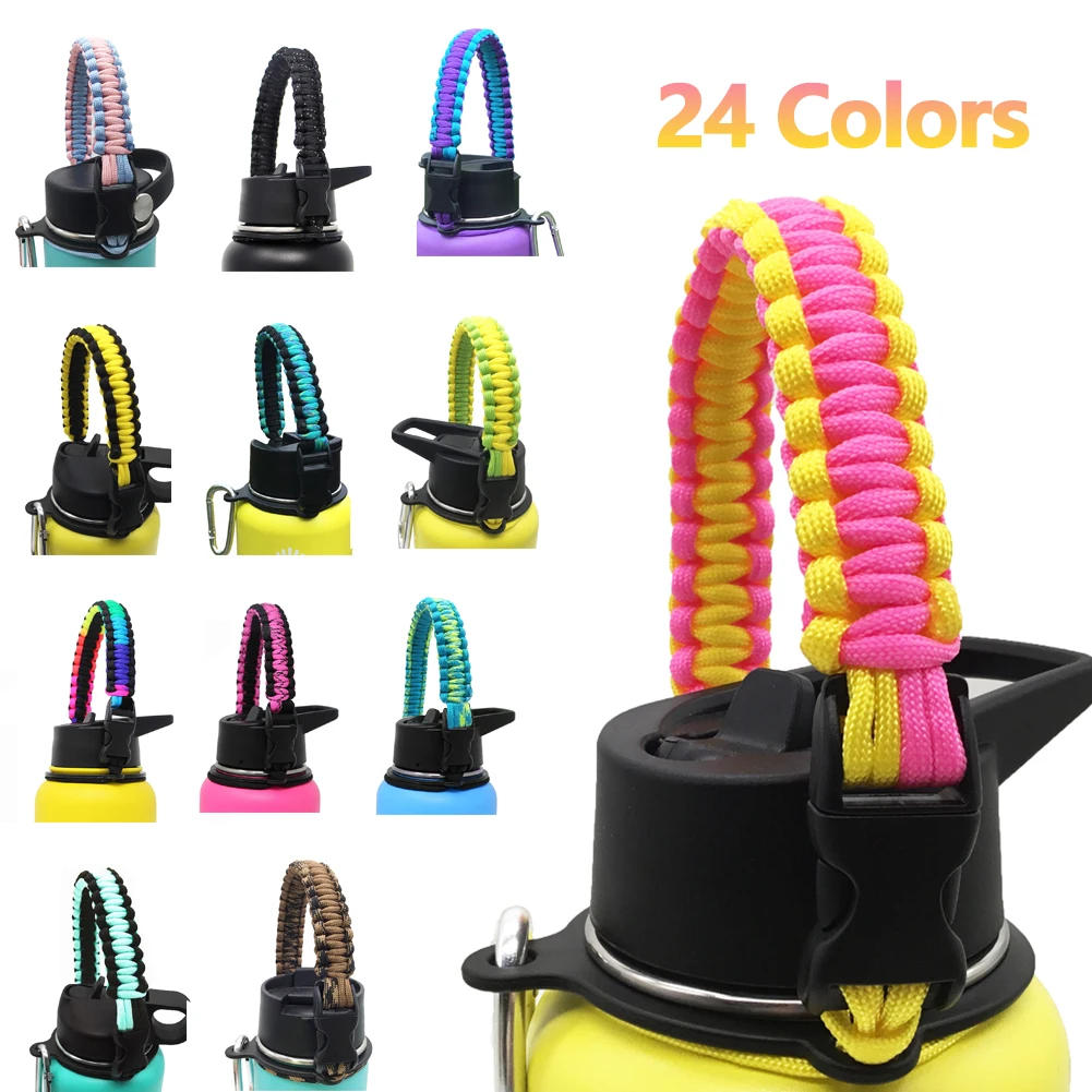 Description Picture 2 of itemWater Bottle Shoulder Strap Paracord Handle with Shoulder Strap for Water Bottle Other Wide Mouth Bottles for 12oz to 64oz