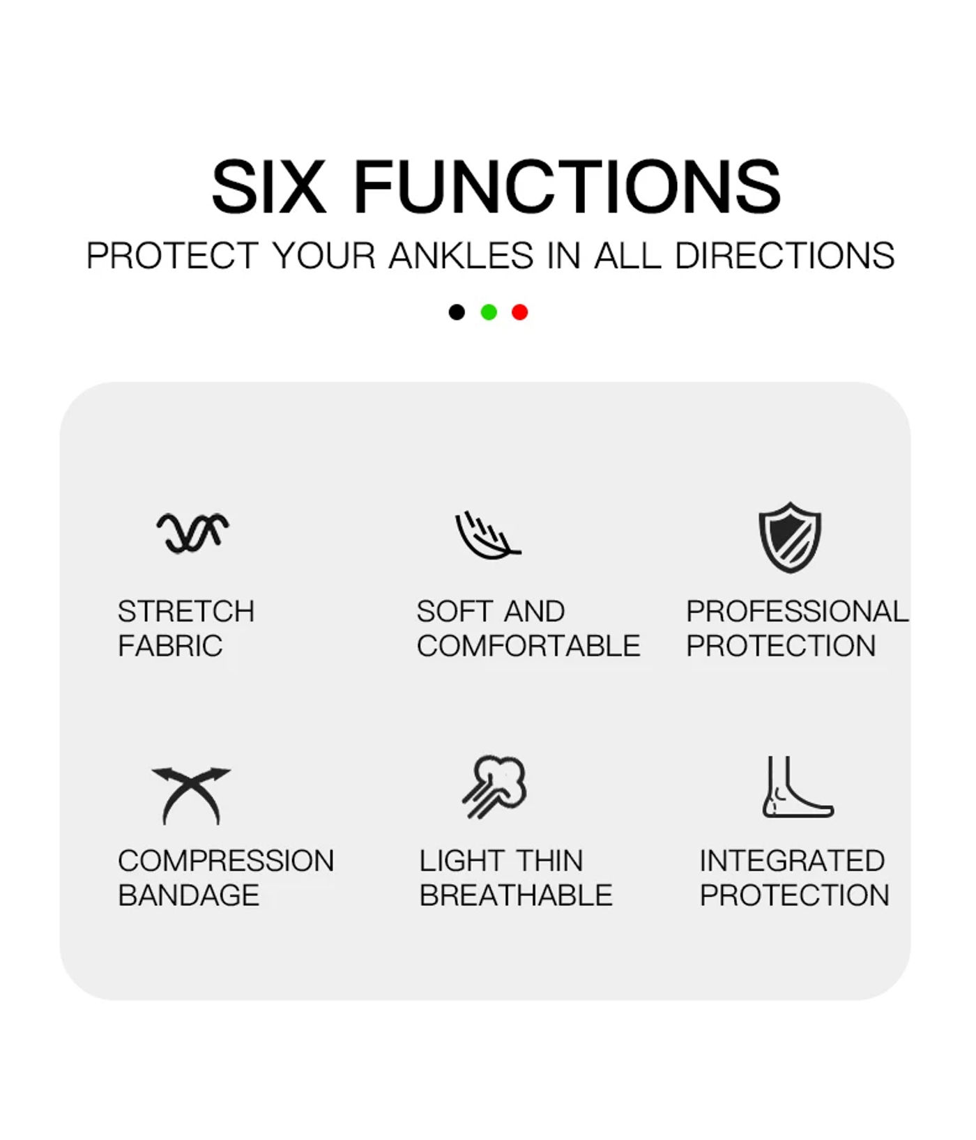 Description Picture 4 of itemOutdoor Men's and Women's Fitness Running Basketball Mountaineering Protective Equipment Knitted Breathable Ankle Protection