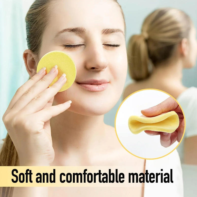 Description Picture 5 of itemCompressed Round Facial Cleansing Sponges Cleaning Brushes Cleanse Tools Makeup Remover Wipes Finger Wholesale Free Shipping