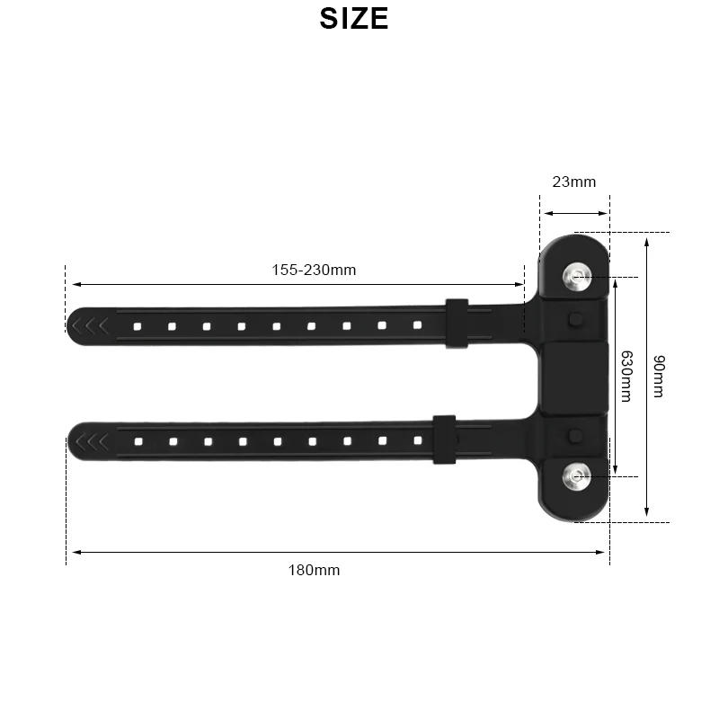 Description Picture 2 of itemRIDERACE Bicycle Water Bottle Mount Adaptor Silicone Gel Bandage Kettle Cage Strap Seatpost Fork Frame Install Holder Adapter