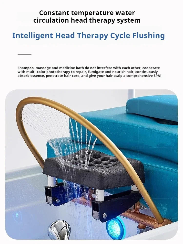 Description Picture 5 of itemHead Spa Stretcher Shampoo Treatment Massage Bed Salon Equipment Furniture Machine Salon Chairs Hair Stylist  Fryzjerskie Water