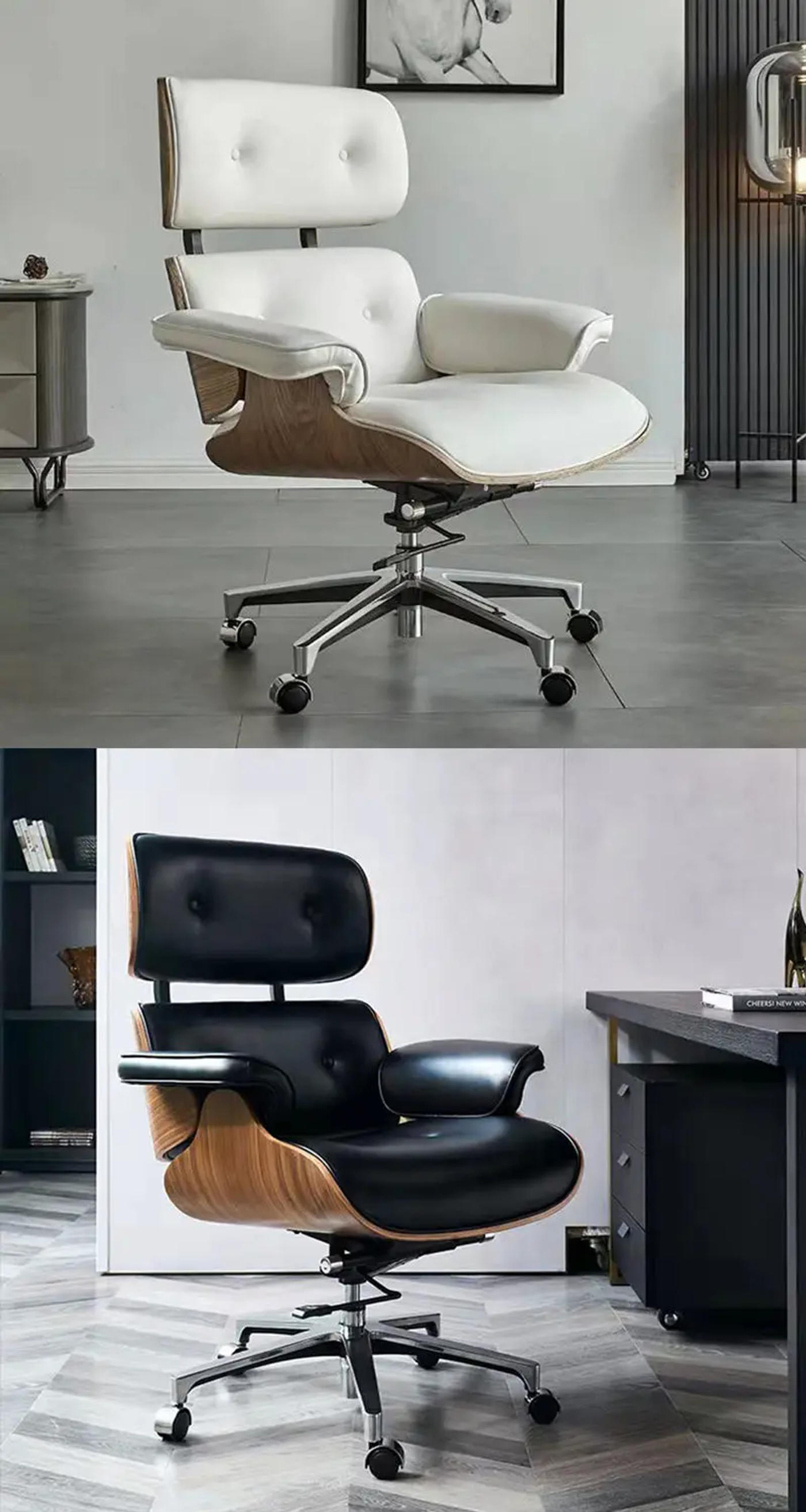 Description Picture 5 of itemOffice Chair High-Quality Simple Modern Luxury Relaxing Office Furniture Designer Leather Chair Comfortable Rotating Boss Chair