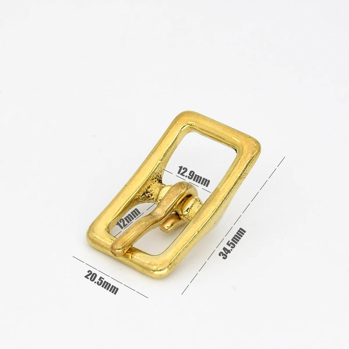 Description Picture 5 of itemBrass Belt Buckle Center Bar Single Pin Buckle for Leathercraft Bag Strap Horse Halter Harness Adjustment Parts Accessories