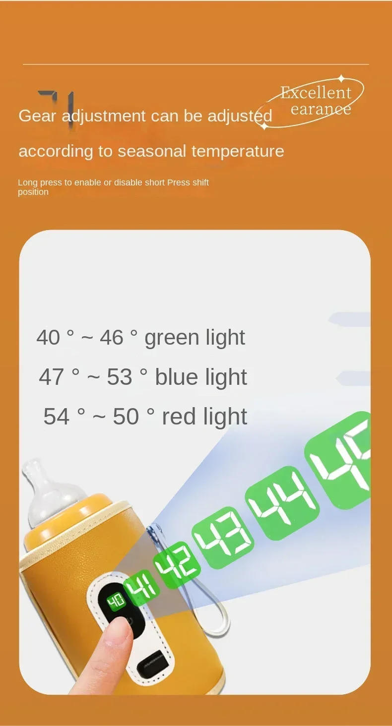 Description Picture 4 of itemUSB Baby Milk Bottle Thermal Bag Digital Display Universal Nursing Bottle Heater Portable Baby Milk Heat Keeper for Traveling