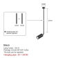 black 1 head 60CM