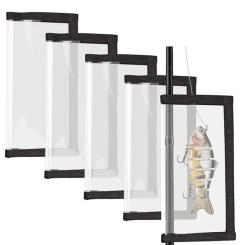 4Pcs  Fishing Lure Wraps Durable Clear PVC Lure Hook Covers See Lures Easily Saltwater Bait Protector Fishing Tools