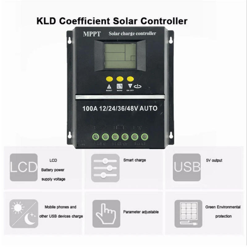Description Picture 2 of itemSolar Charge Controller MPPT LCD Display 100A Electrical Power Generating Systems for Rechargeable Lithium Battery Leadacid Cell