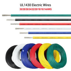5/10M UL1430 PVC Electric Wire 30/28/26/24/22/20/18/16/14AWG DIY Electronic Wires Tinned Copper Cable LED Line Power Cord
