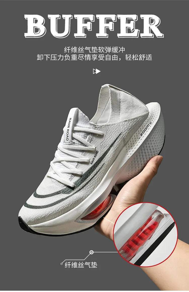 Description Picture 6 of itemNew Marathon Running Shoes Men Women Breath Light Outdoor Casual Sneaker Comfort Non Slip Professional Training Shoes Size 33-45