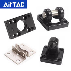 AirTAC Original Genuine SC/SU Cylinder Bracket Accessories F-SC100/125/160/200CA/CB/FA/LB Single Double Ear Base Flange Plate
