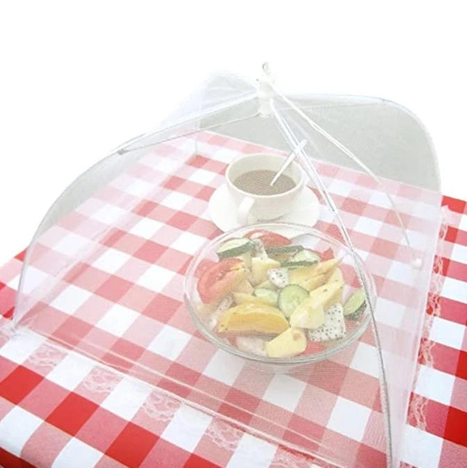 Description Picture 3 of itemFoldable Food Mesh Cover Fly Anti Mosquito Pop-Up Umbrella Meal Vegetable Fruit Breathable Cover Kitchen Accessories