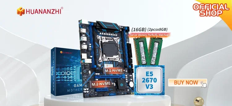 Description Picture 2 of itemHUANANZHI X99 P4F LGA 2011-3 XEON X99 Motherboard with Intel E5 2673 V3 Support DDR4 RECC memory combo kit set NVME SATA