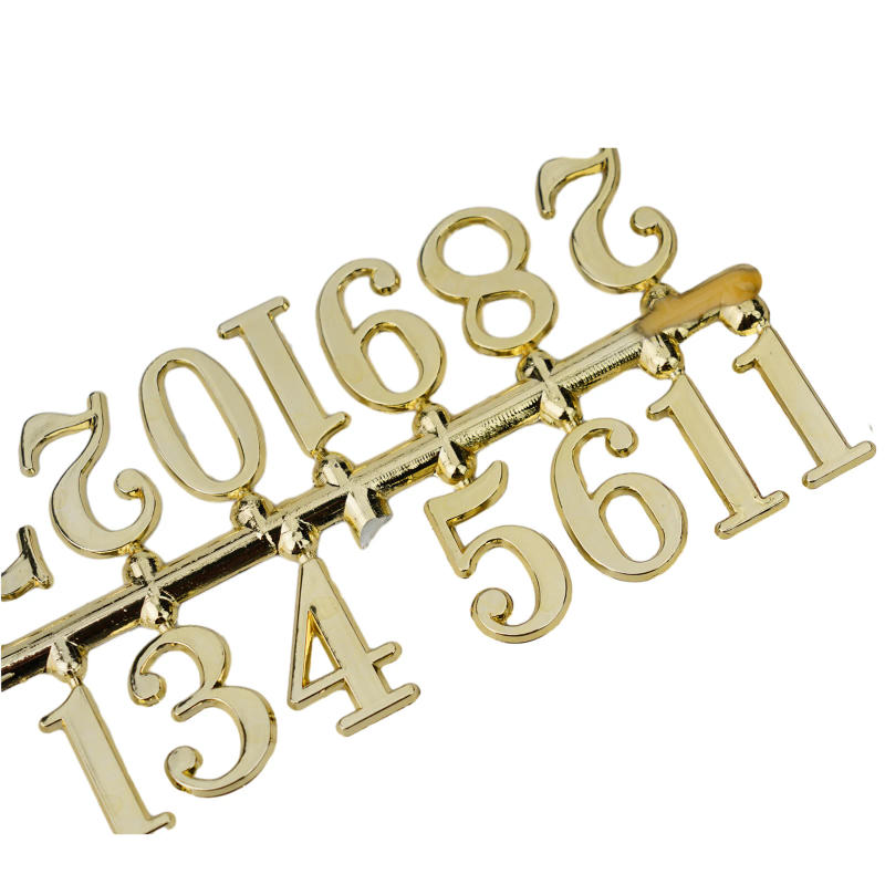 Description Picture 5 of item1 Set Clock Number Plate Roman Arabic  Tricolor Clock Part DIY Clock Numbers Quartz Needle Wall Clock Replace Needle