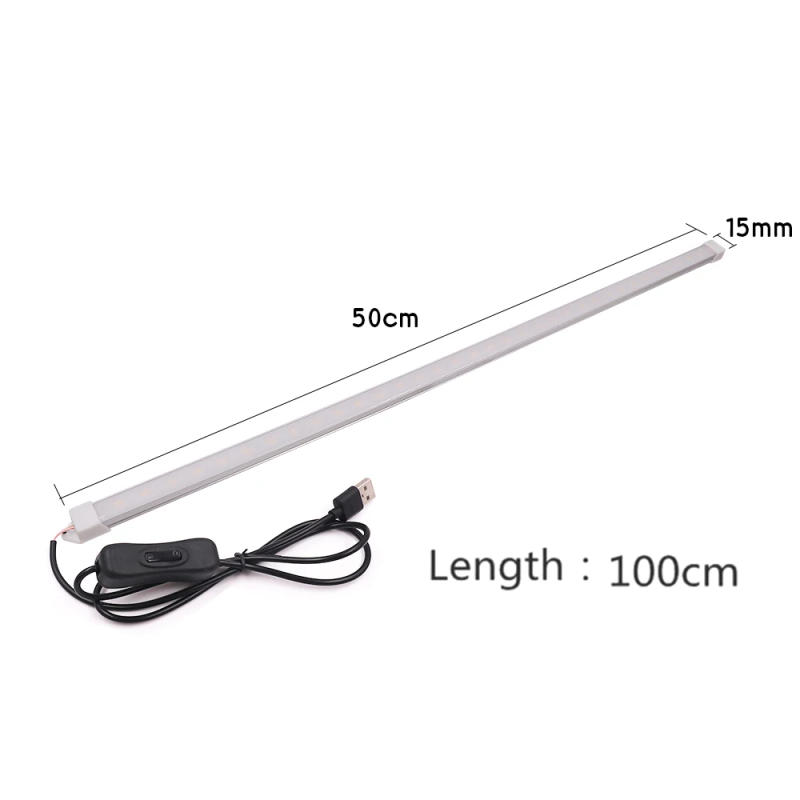 Description Picture 6 of itemUSB Led Bar Light With Switch 5V SMD5630 High Brightnes Rigid Strip Under Cabinet Wardrobe Tube Night Lamp 10/20/35/40/50cm