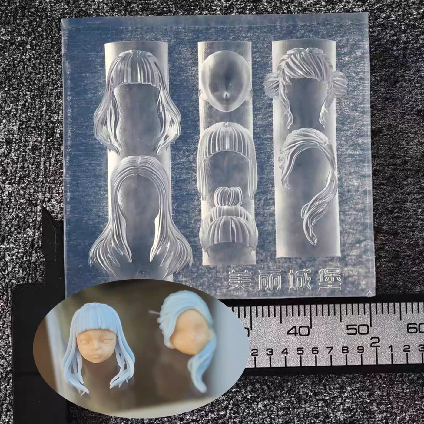 Description Picture 3 of item1pc  Peony Mushroom Peacock Balloon Rabbit  3D Acrylic Mold Nail Art Decorations  DIY Silicone Mold Nail Art Templates