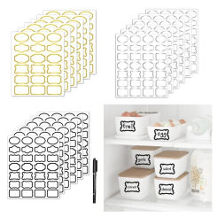 Waterproof Oil-proof Removable Transparent Handwritten Spice Bottle Label Sticker Seasoning Jar Label Sticker Kitchen Supplies