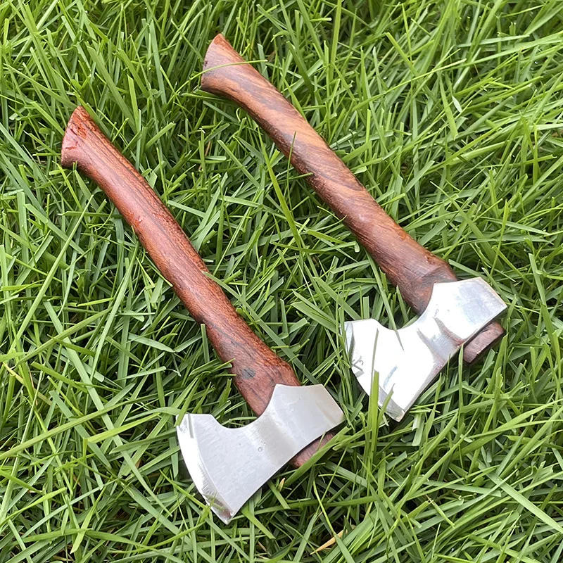 Description Picture 3 of itemTRSKT Mini Camping Small Outdoor Axe Tactical Axes Toy Axe Gift Wood Handle With Box Dropshipping