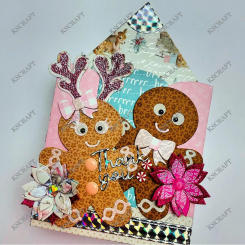 KSCRAFT Pencil Gift Pouch Shaker Cutting Dies Stencils for DIY Scrapbooking Decorative Embossing DIY Paper Cards