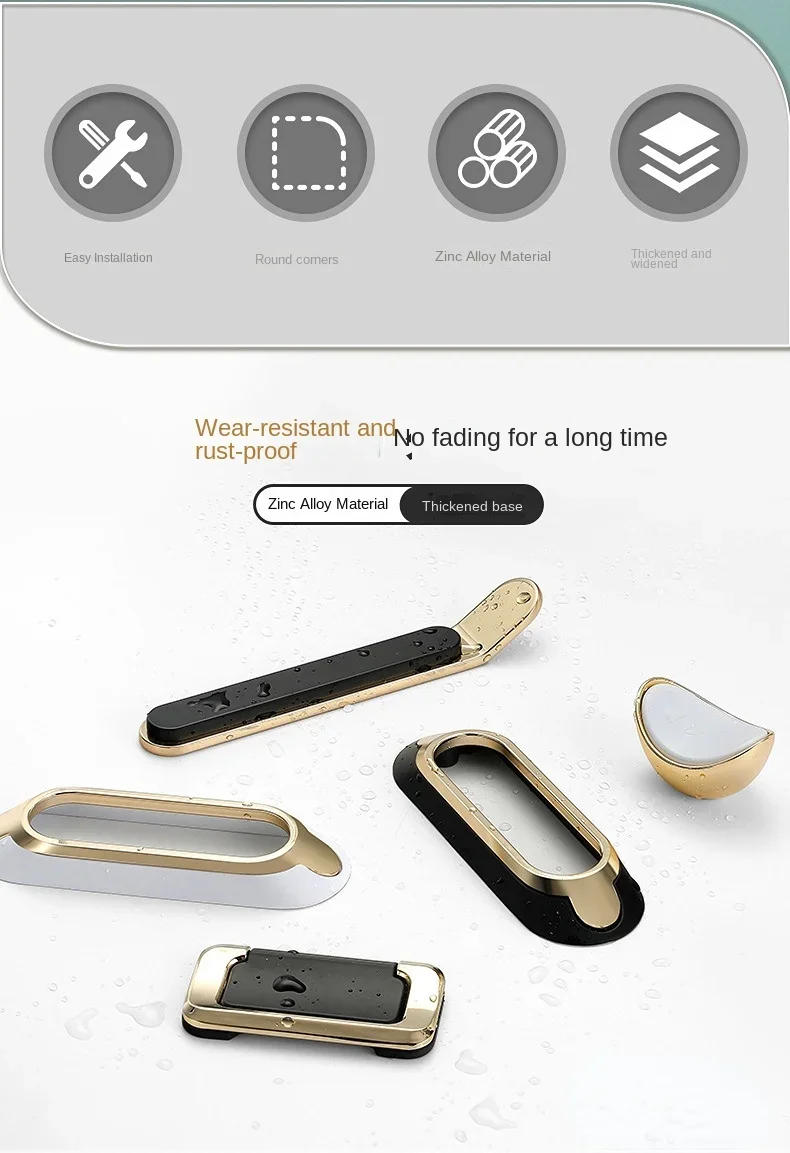 Description Picture 3 of itemZinc Alloy Furniture Knob and Handles Wardrobe Cupboard Handle Drawer Cabinet Pulls Simplicity Knob Furniture Hardware