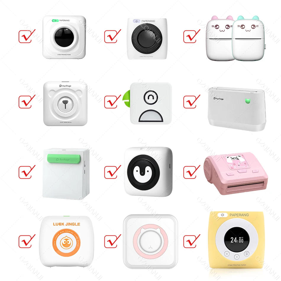 Description Picture 6 of item58mm Mini Photo Printer Thermal Paper Rolls 57x30MM White Color Gift DIY Sticker Label Receipt Bill for Peripage A6 impresora