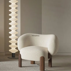 Armchair  Balcony, Designer Sofa Chair  Nordic Single Chair, Solid Wood Lounge Chair, Floor Chair, Vanity Chair Furniture Sofa