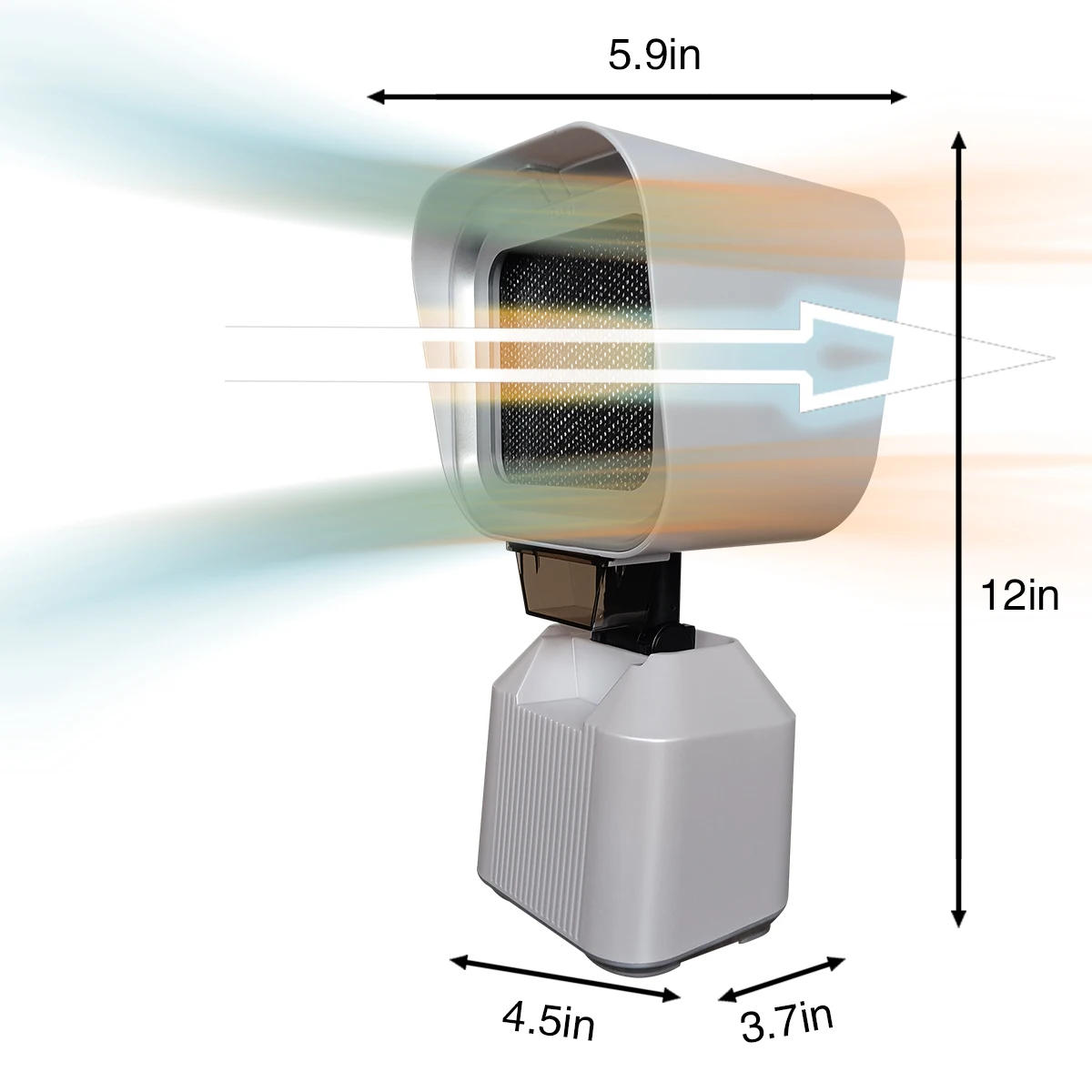 Description Picture 4 of itemHood Portable Kitchen Fume Extractor Ductless Range Hood 2 Speed Black And White 12v /12w