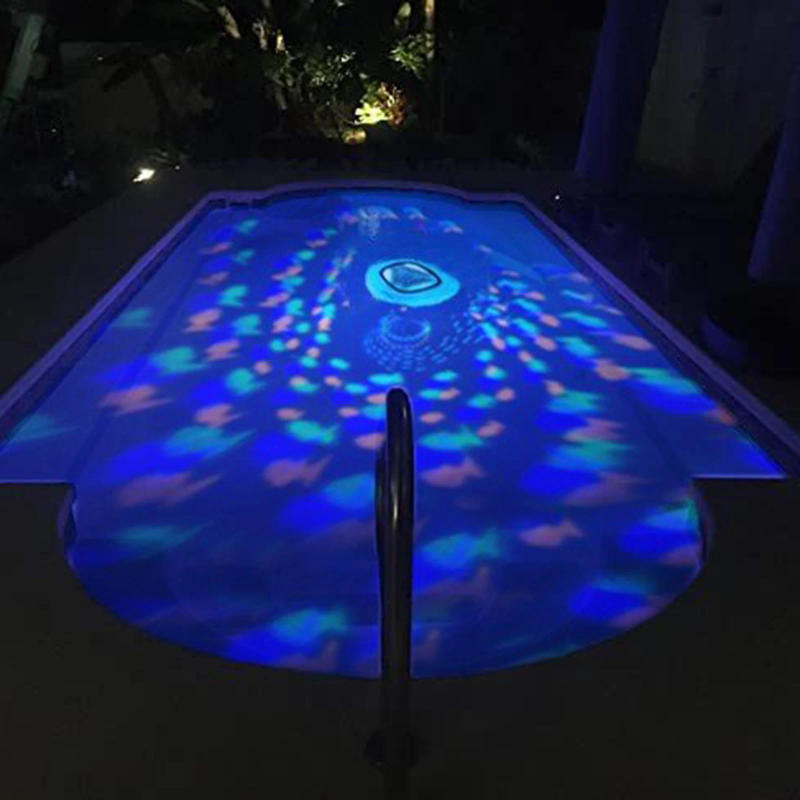 Description Picture 4 of itemColorful Underwater Lights Fish Pattern Fountain Projector Light 4 Colors Battery Operated Pool Accessories