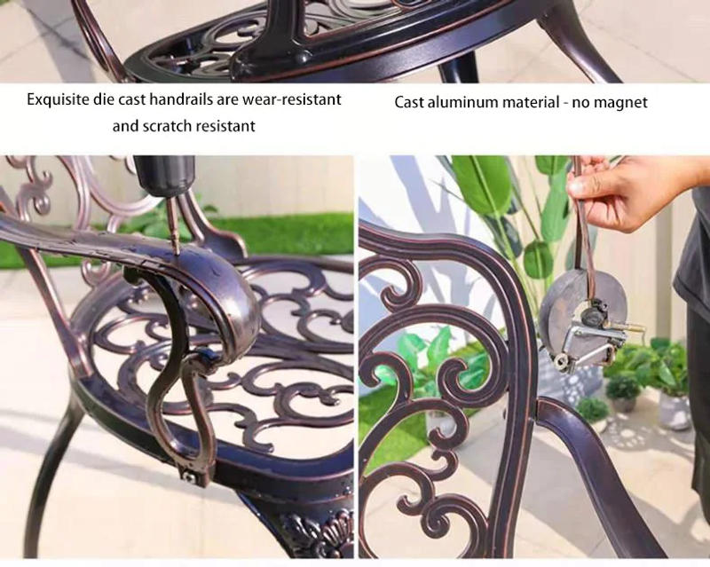 Description Picture 4 of itemGarden Furniture Sets Chairs Table Set Outdoor Yard Patio Furnitures Luxury Lounger House Terrace Dinning Chair Table Furniture