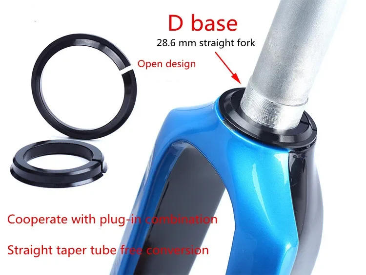 Description Picture 3 of itemBicycle Crown Race D/C For 28.6mm Straight /1.5Taped Front Fork Tube MTB Road Bike 41.8-52mm Headset Base Bike Bering Part